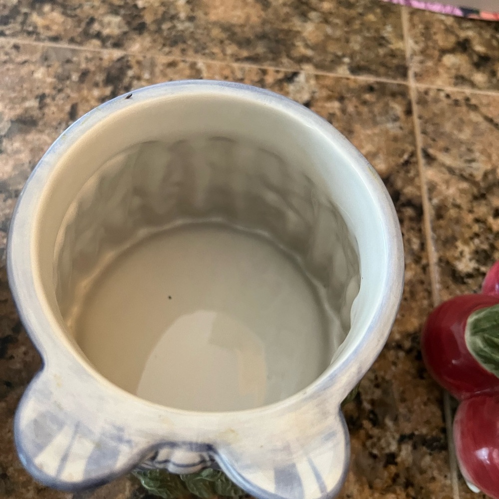 Fitz and Floyd rare ceramic vegetable canisters set of 4